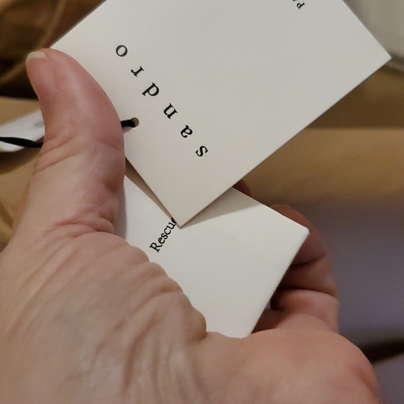 Sandro Paris Trench Coat With Removable Chain Size S NWT'S - Picture 13 of 15